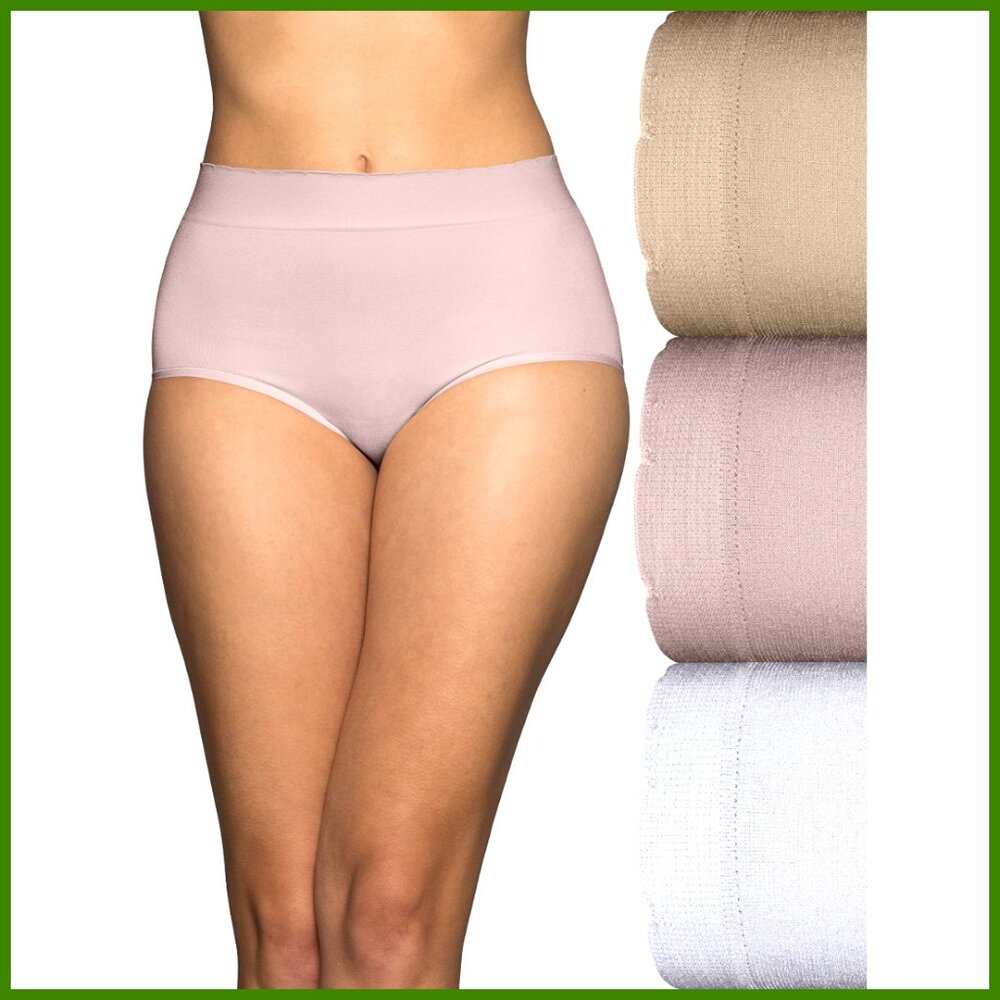 Seamless Underwear, Light Smoothing, No Pinch No Show, 92% Nylon 8% Spandex